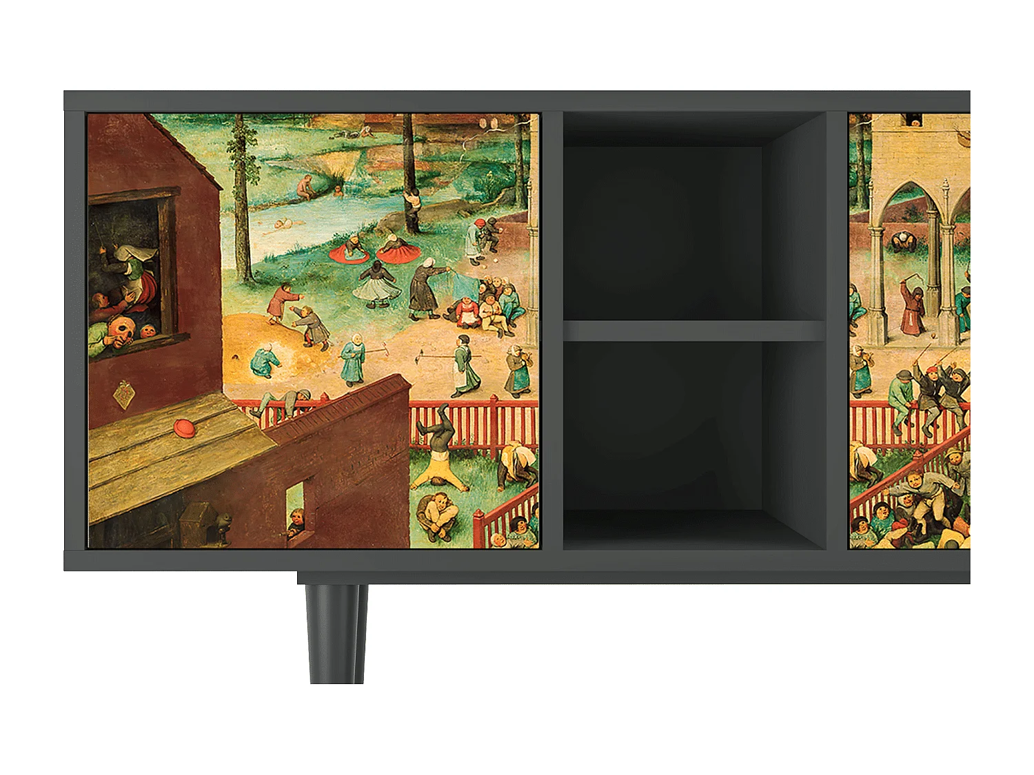 Mobile TV - 150х69х41 cm - T5 - Children Games, Antracite