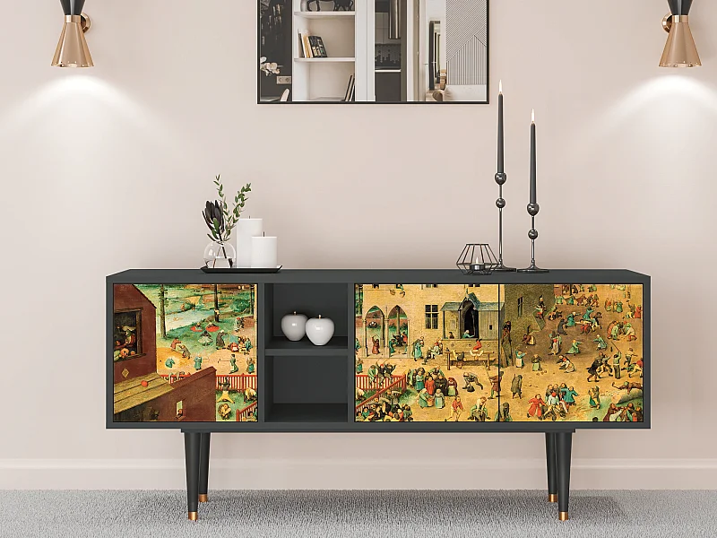 Mobile TV - 150х69х41 cm - T5 - Children Games, Antracite