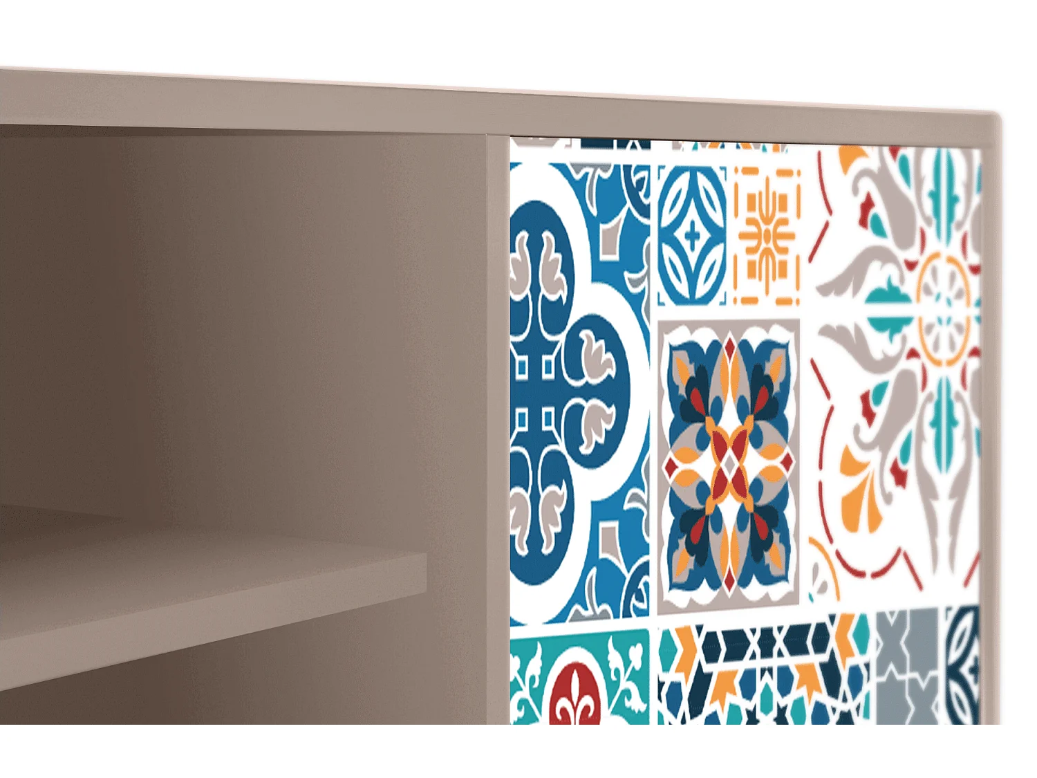 Meuble TV - 170х69х48 cm - T2 - Moroccan Market, Latte