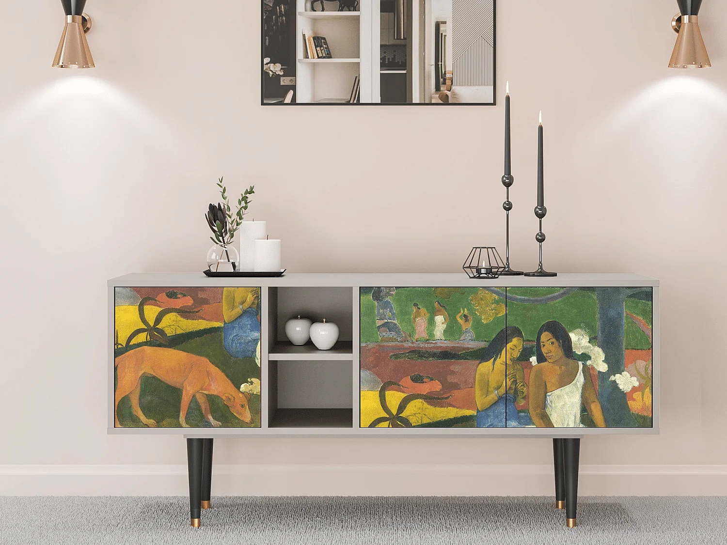 TV-meubel - 150х69х41 cm - T5 - Arearea , Zand