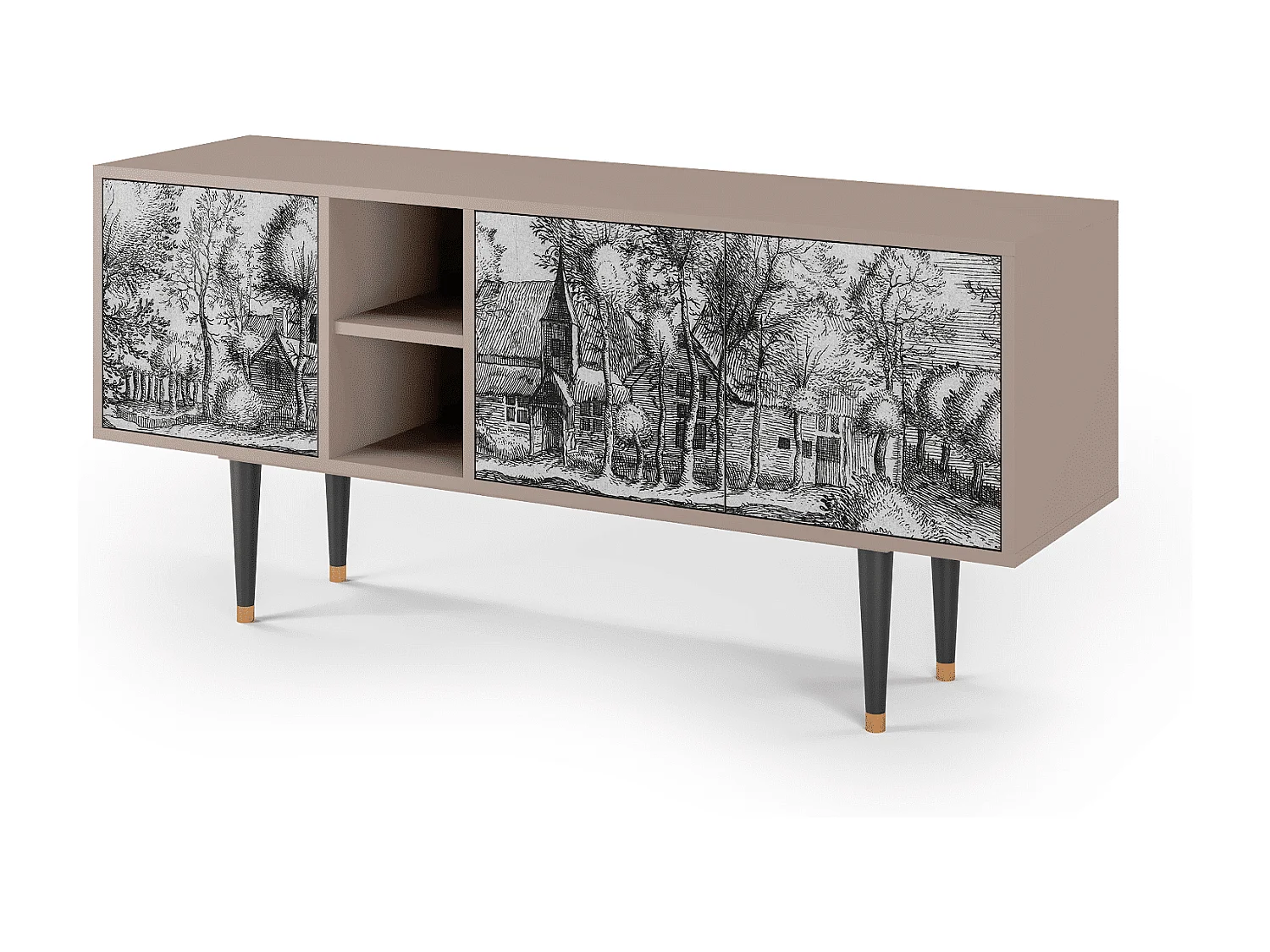 Szafka RTV - 150х69х41 cm - T5 - A Pond, Latte