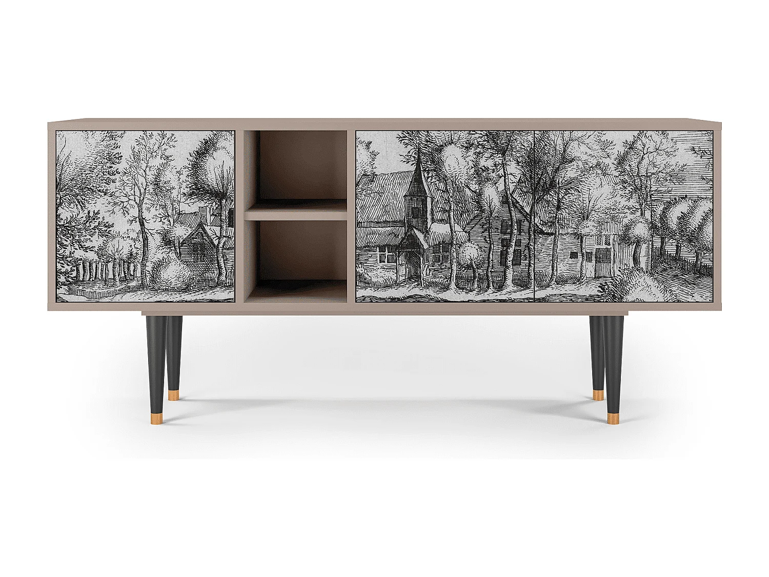 Meuble TV - 150х69х41 cm - T5 - A Pond, Latte