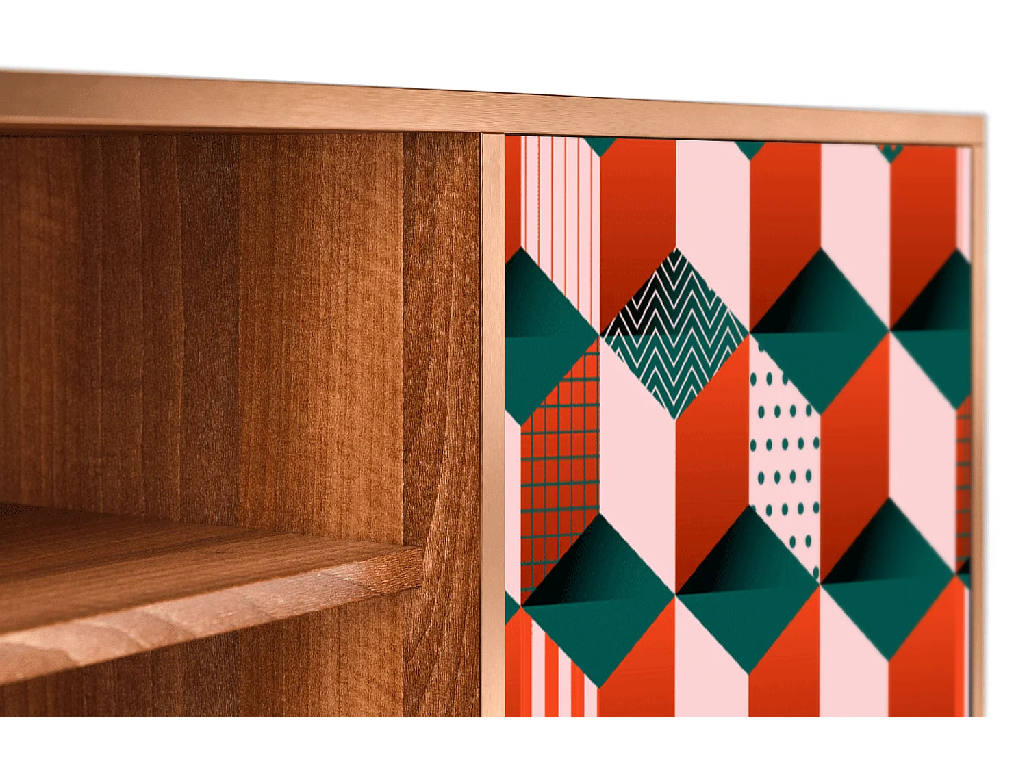 Meuble TV - 170х69х48 cm - T2 - Pepsi-Cola, Noyer