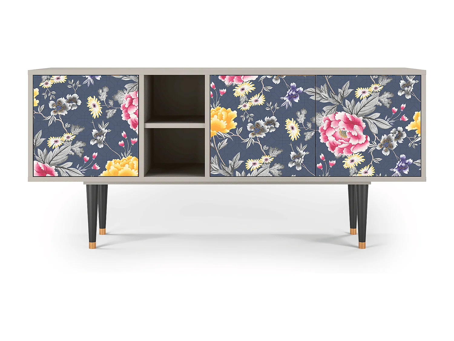 TV-Möbel - 150х69х41 cm - T5 - Dark Flower Bed, Sand