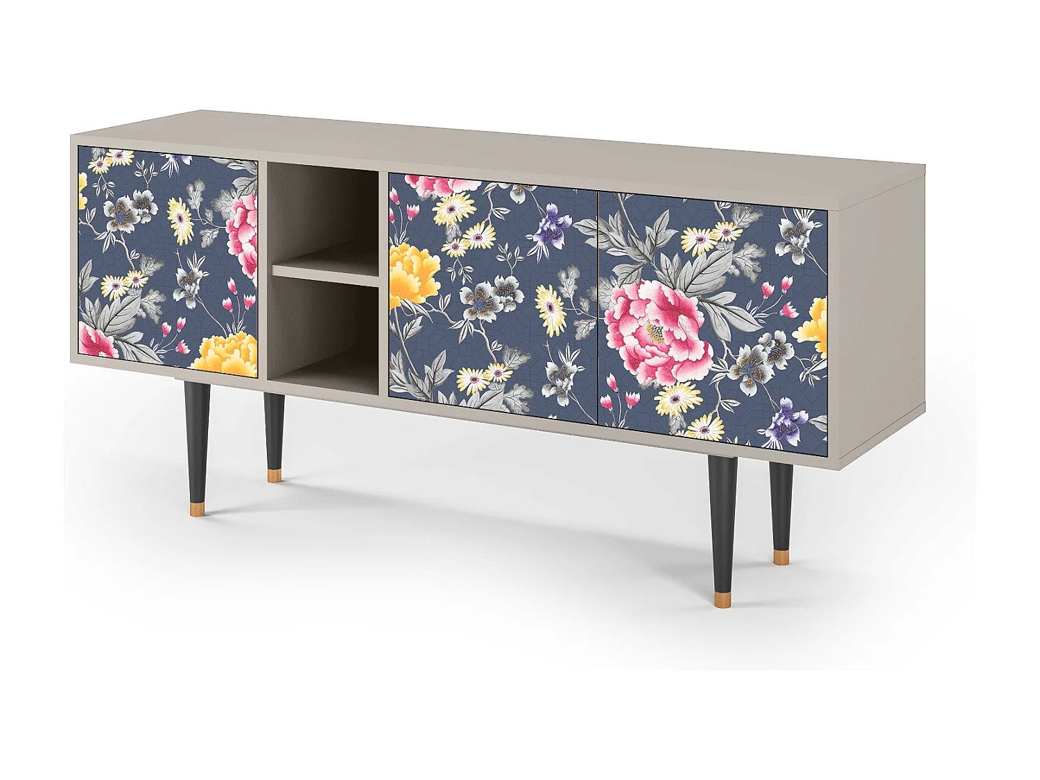 TV-Möbel - 150х69х41 cm - T5 - Dark Flower Bed, Sand