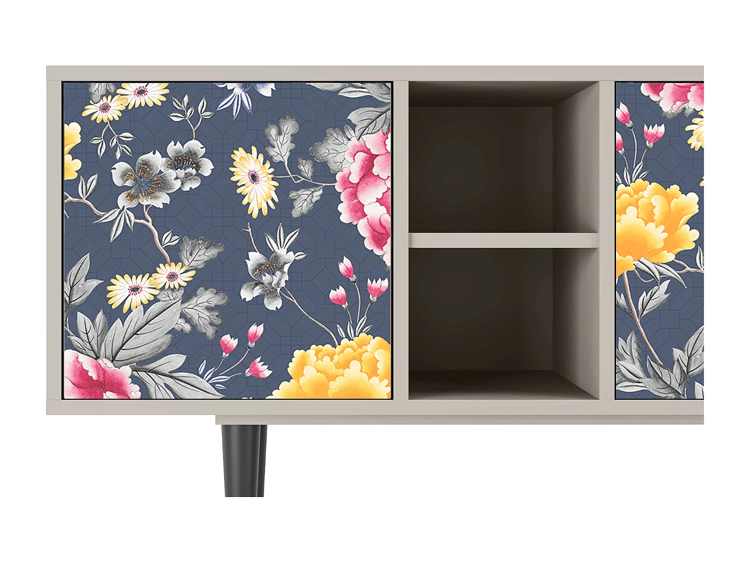 TV-Möbel - 150х69х41 cm - T5 - Dark Flower Bed, Sand