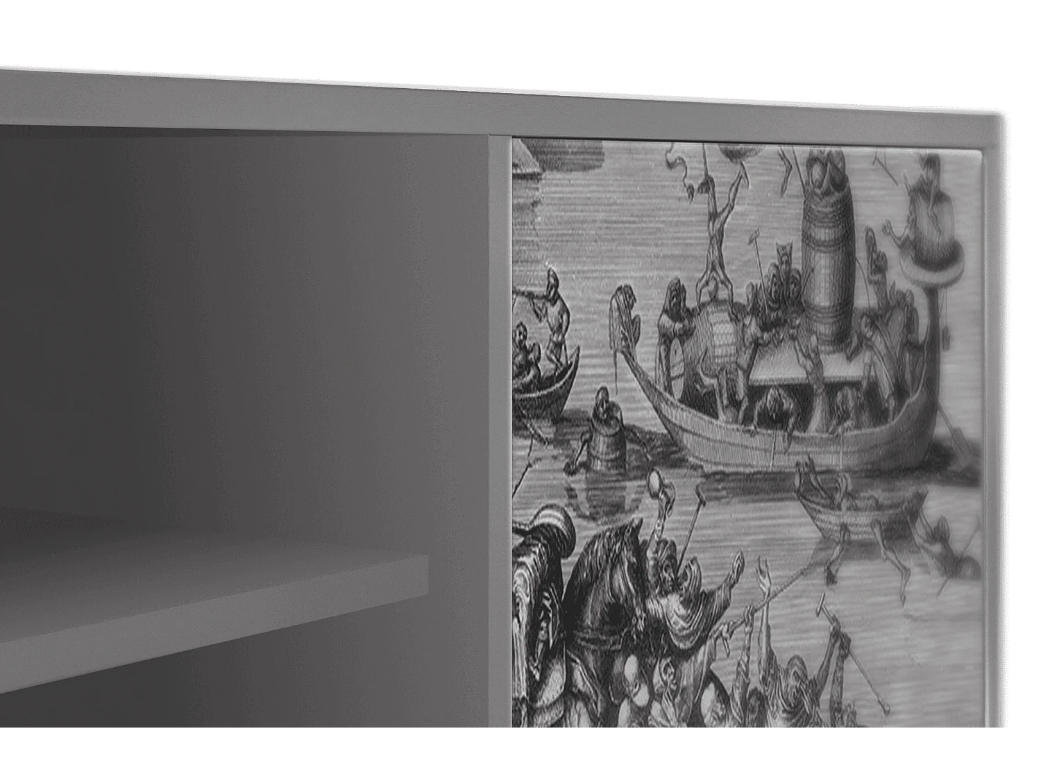 Mueble de TV - 170х69х48 cm - T2 - Saint Martin, Cinza