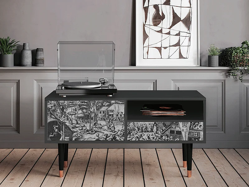 Mueble de TV - 115х59х48 cm - T3 - The Festival of Saint, Antracite