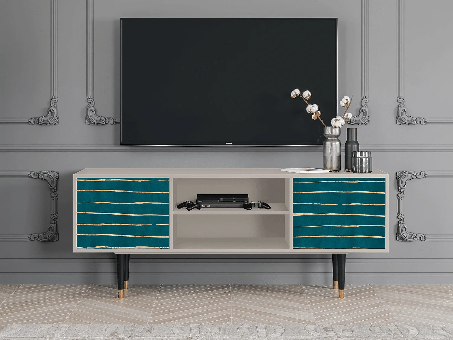 Mueble de TV - 170х69х48 cm - T2 - Ocean Drive, Areia