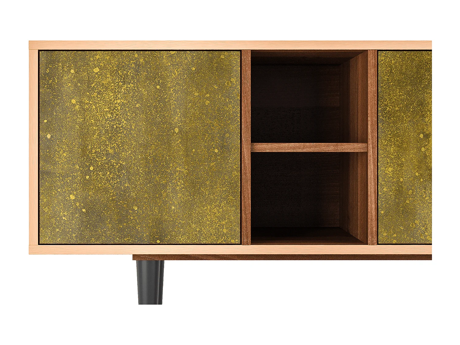 Meuble TV - 150х69х41 cm - T5 - The Kiss by Klimt , Noyer