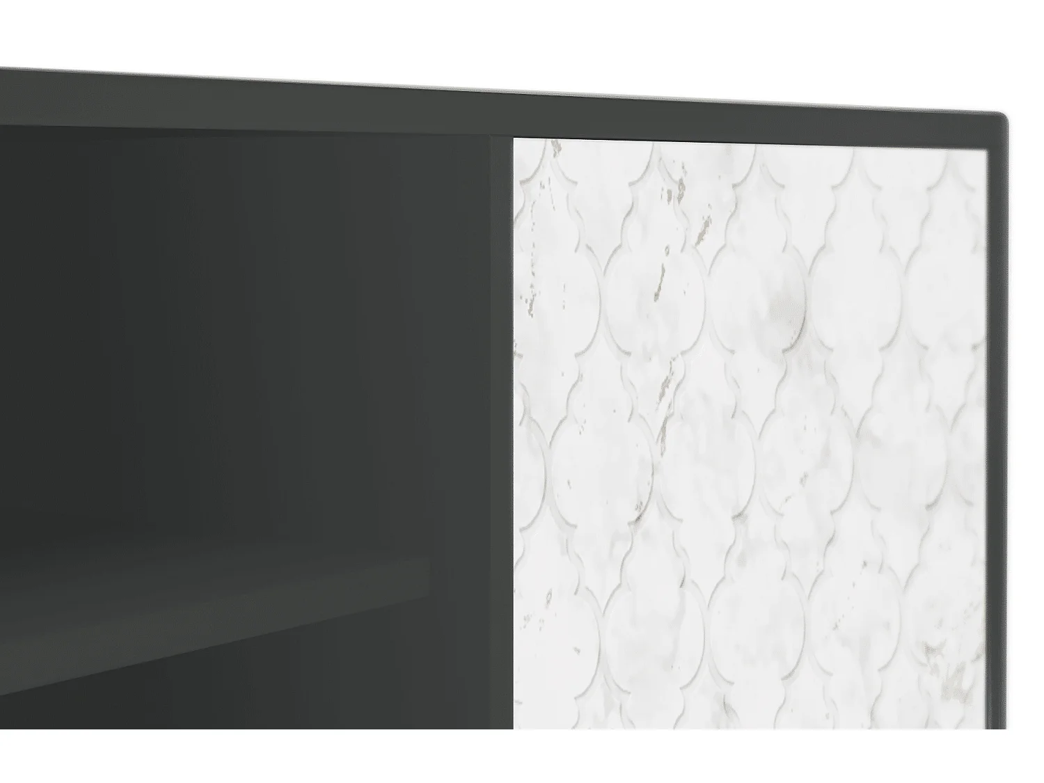 Meuble TV - 170х69х48 cm - T2 - Sweet Cotton, Anthracite