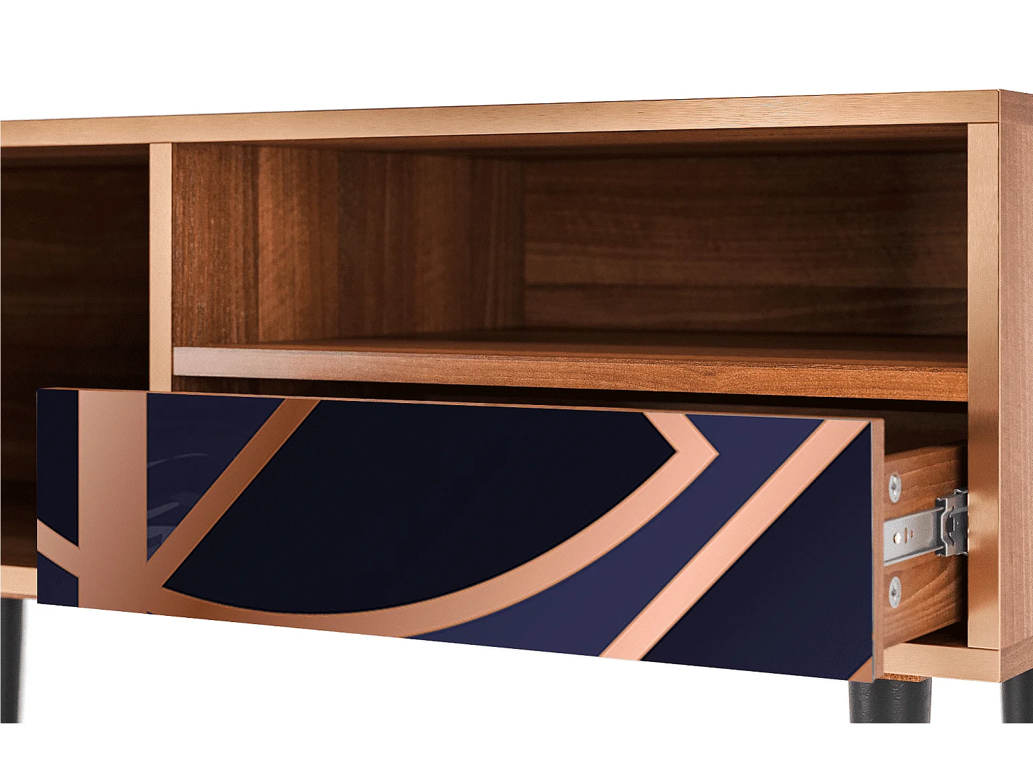 TV-Möbel - 115х59х48 cm - T3 - Purple Temple, Walnuss