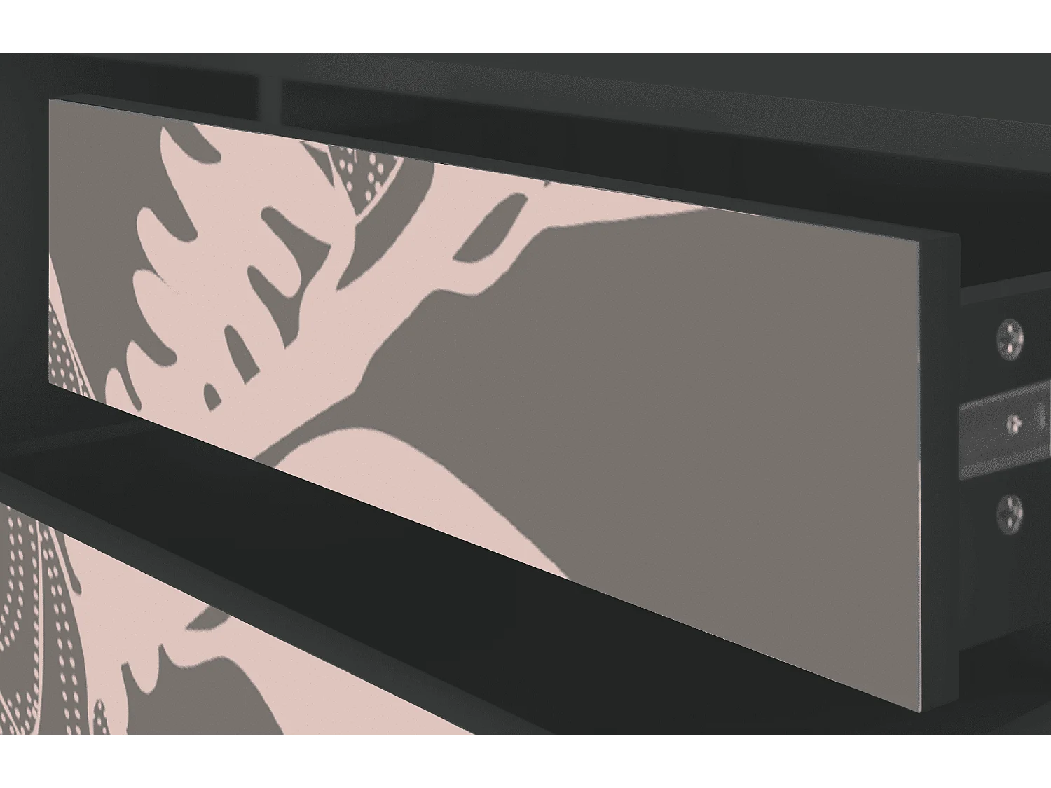 TV-Möbel - 170х59х48 cm - T4 - Issabelline Flower, Anthrazit