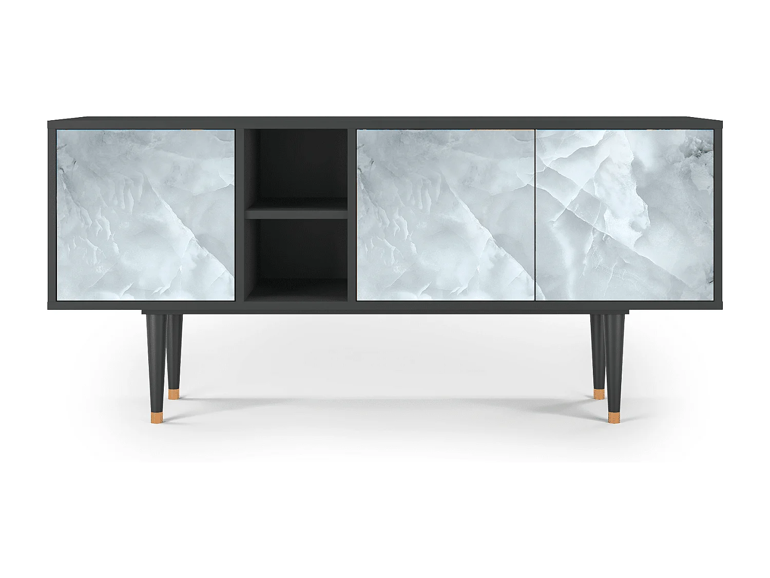 Meuble TV - 150х69х41 cm - T5 - The Onyx, Anthracite