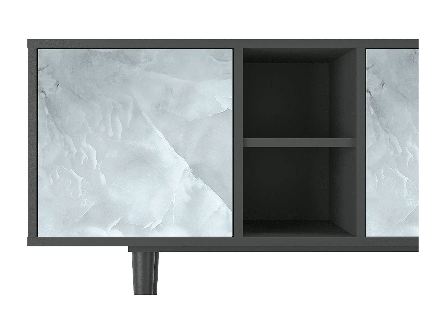 Meuble TV - 150х69х41 cm - T5 - The Onyx, Anthracite