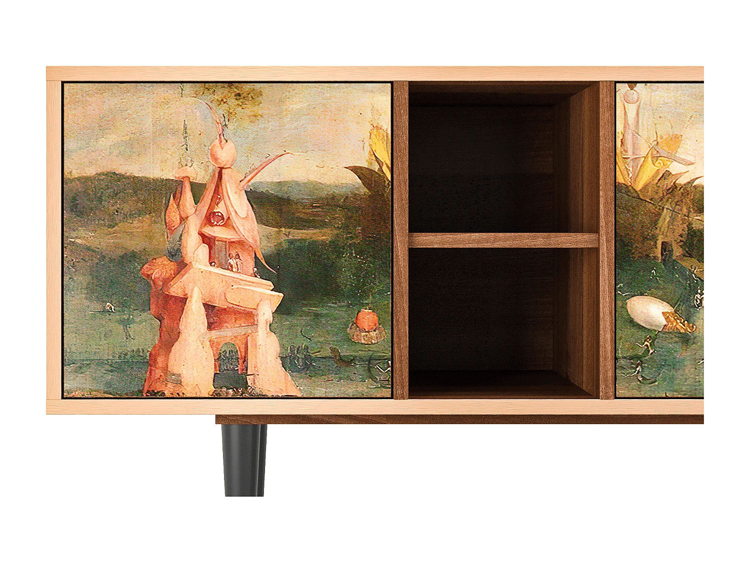 Mobile TV - 150х69х41 cm - T5 - Garden of Delights , Noce