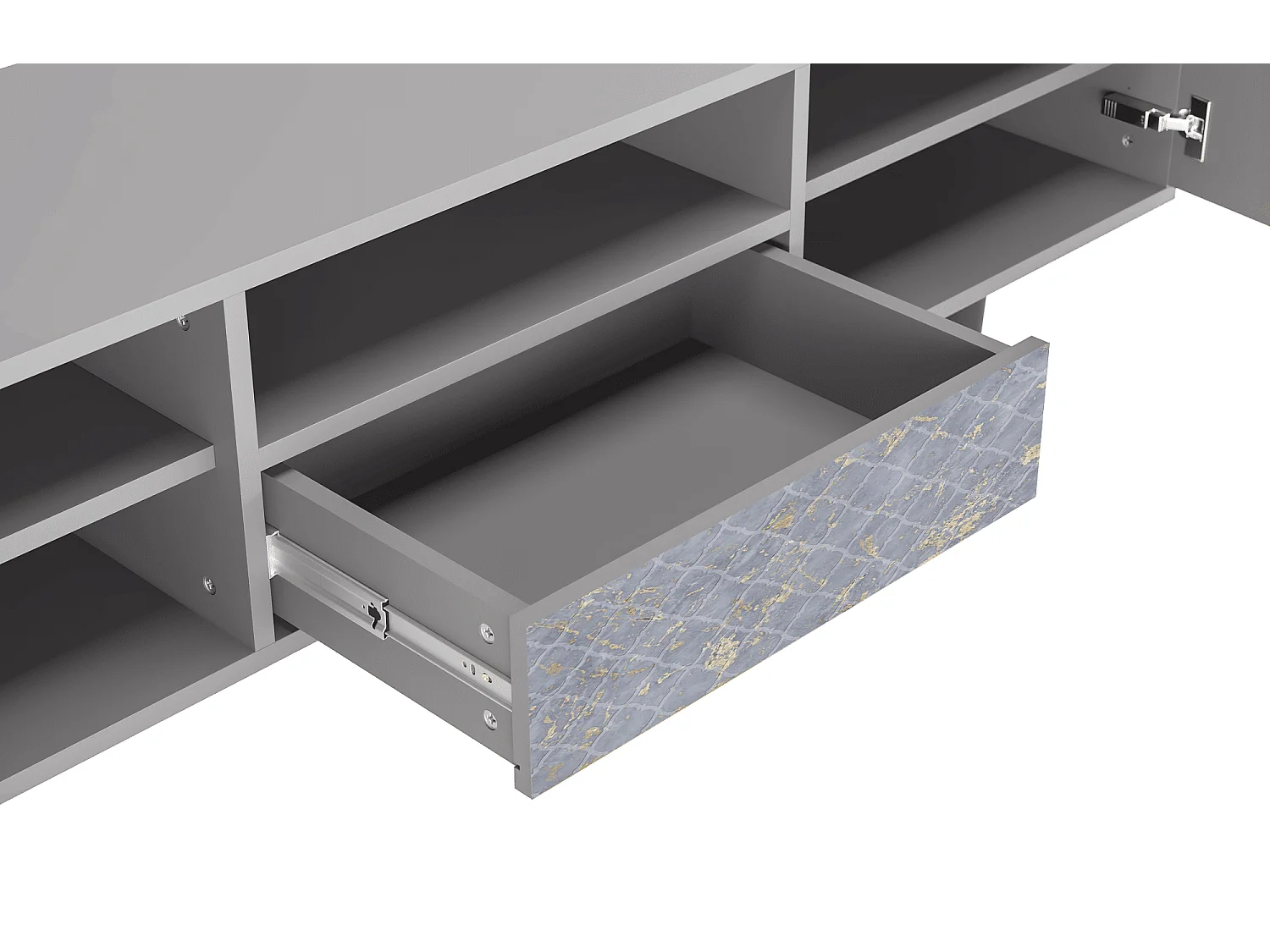 TV-meubel - 170х59х41 cm - T6 - Golden Smoke, Grijs