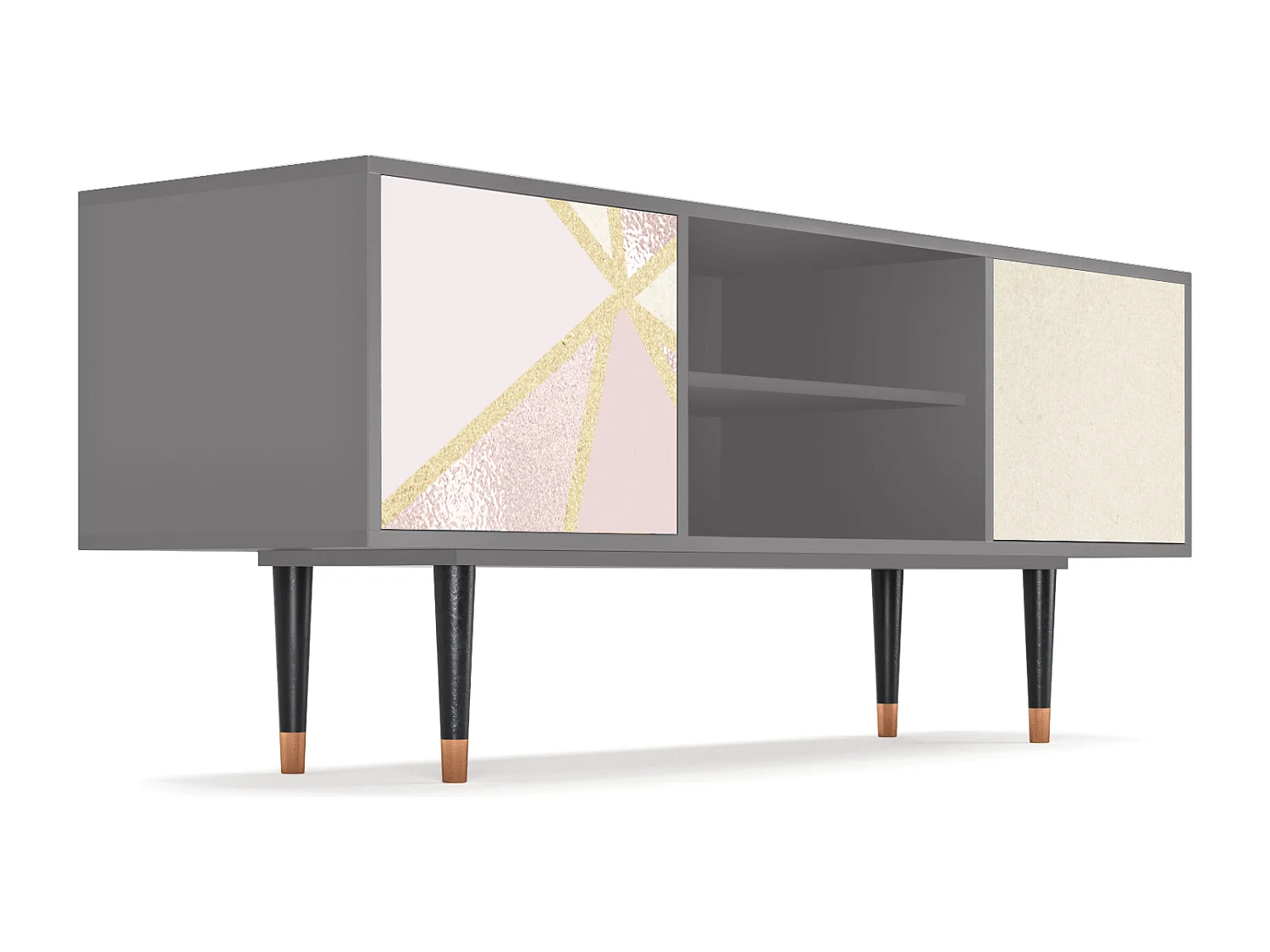 TV-Möbel - 170х69х48 cm - T2 - Cosmopolitan Diva, Grau