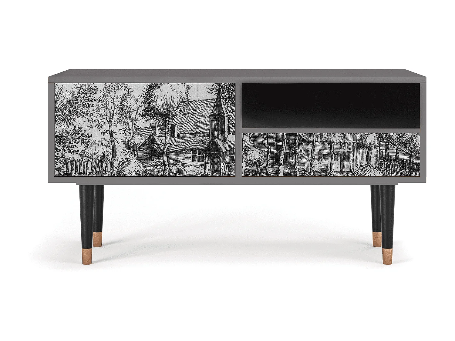 Meuble TV - 115х59х48 cm - T3 - A Pond, Sable