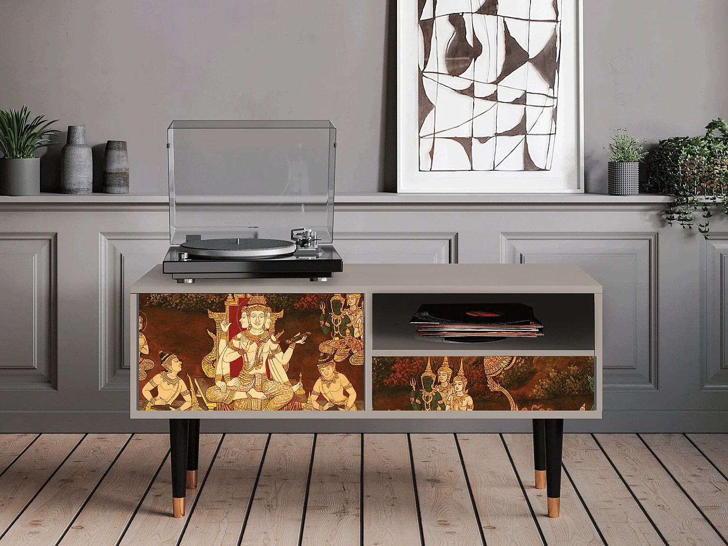 Mobile TV - 115х59х48 cm - T3 - Malyavan, Sabbia