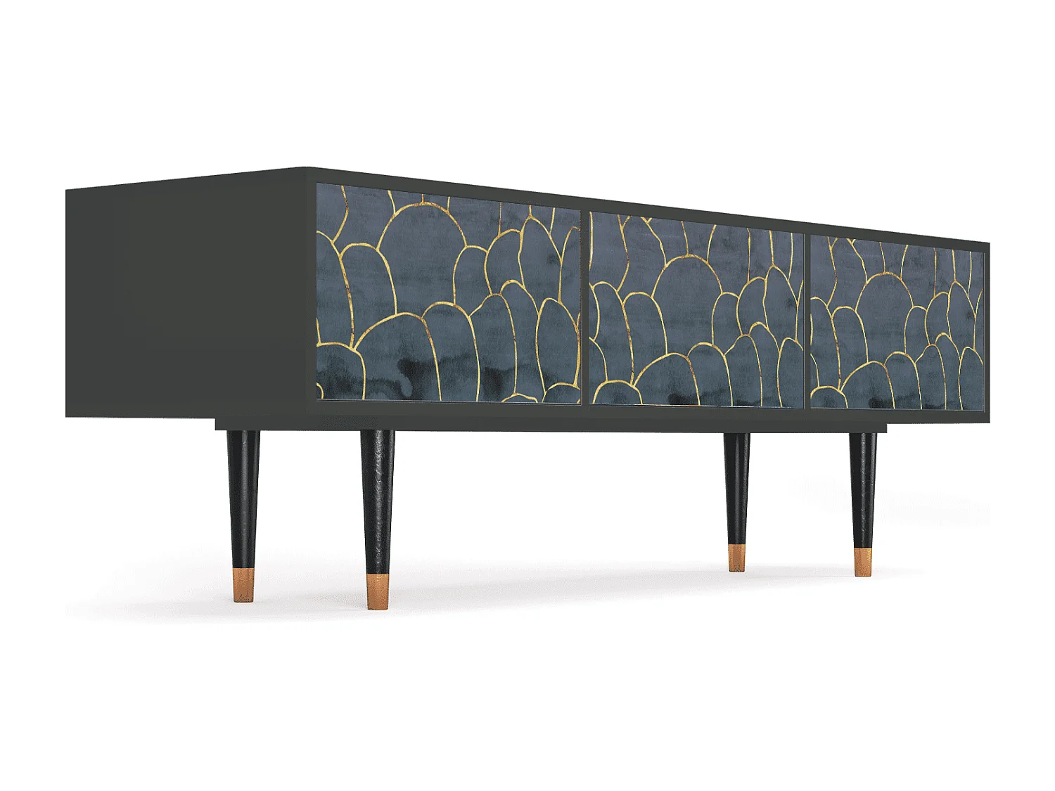 Mueble de TV - 170х59х48 cm - T4 - Blue Lagoon, Antracita