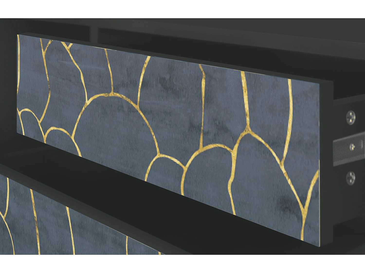 Mueble de TV - 170х59х48 cm - T4 - Blue Lagoon, Antracita