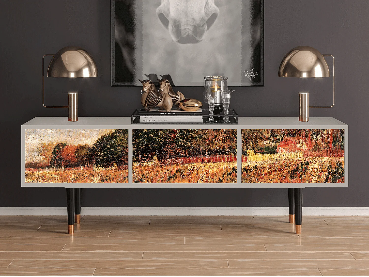 Mobile TV - 170х59х48 cm - T4 - The Banks, Sabbia