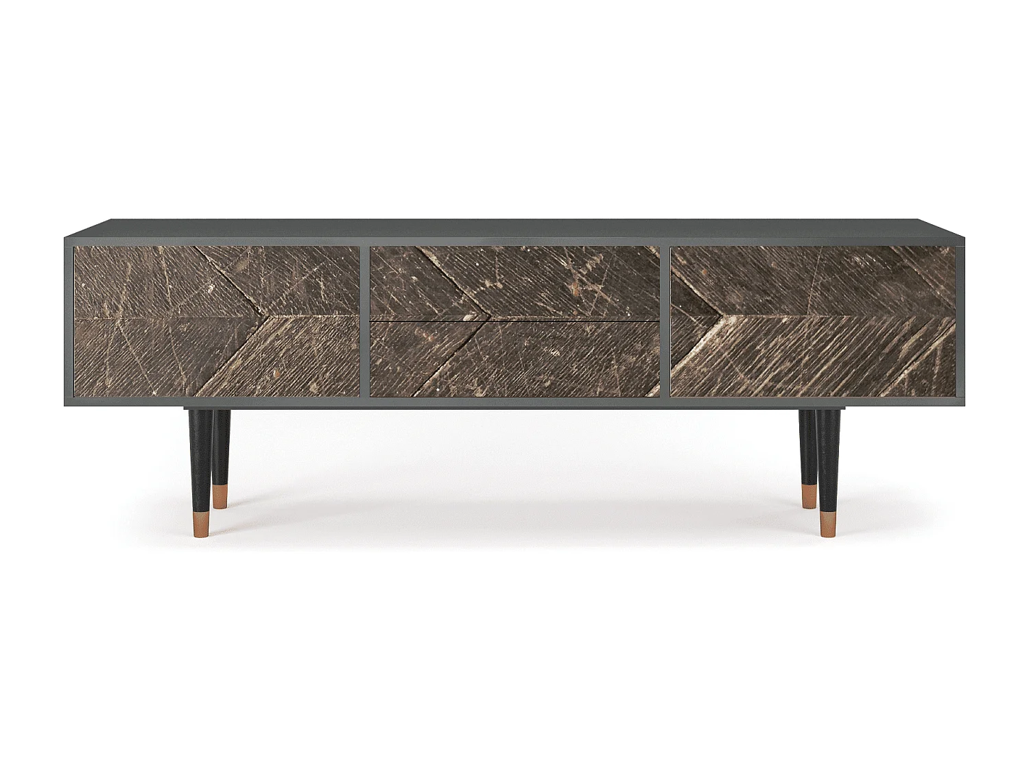 Szafka RTV - 170х59х48 cm - T4 - Wise Tree, Antracyt