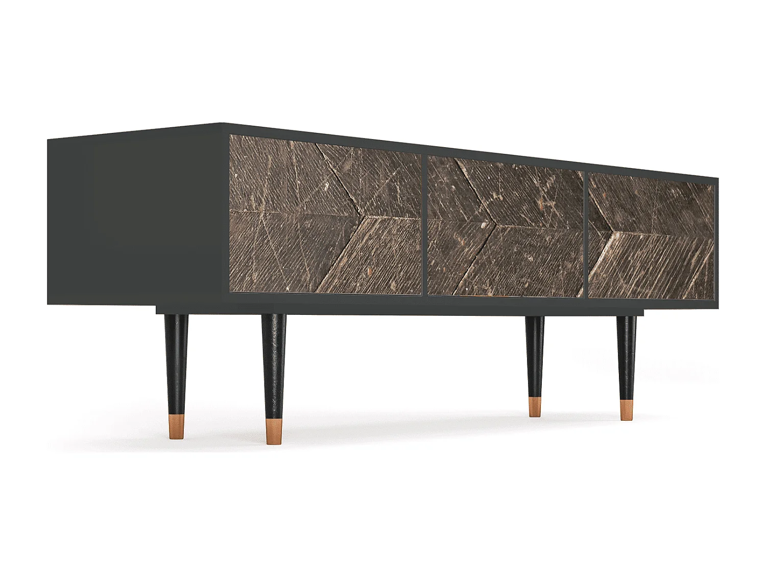 Szafka RTV - 170х59х48 cm - T4 - Wise Tree, Antracyt