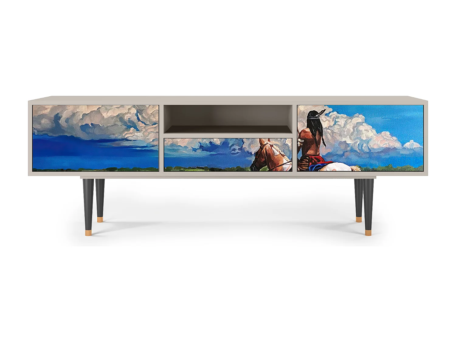 Mobile TV - 170х59х41 cm - T6 - Thunderheads by Dean, Sabbia