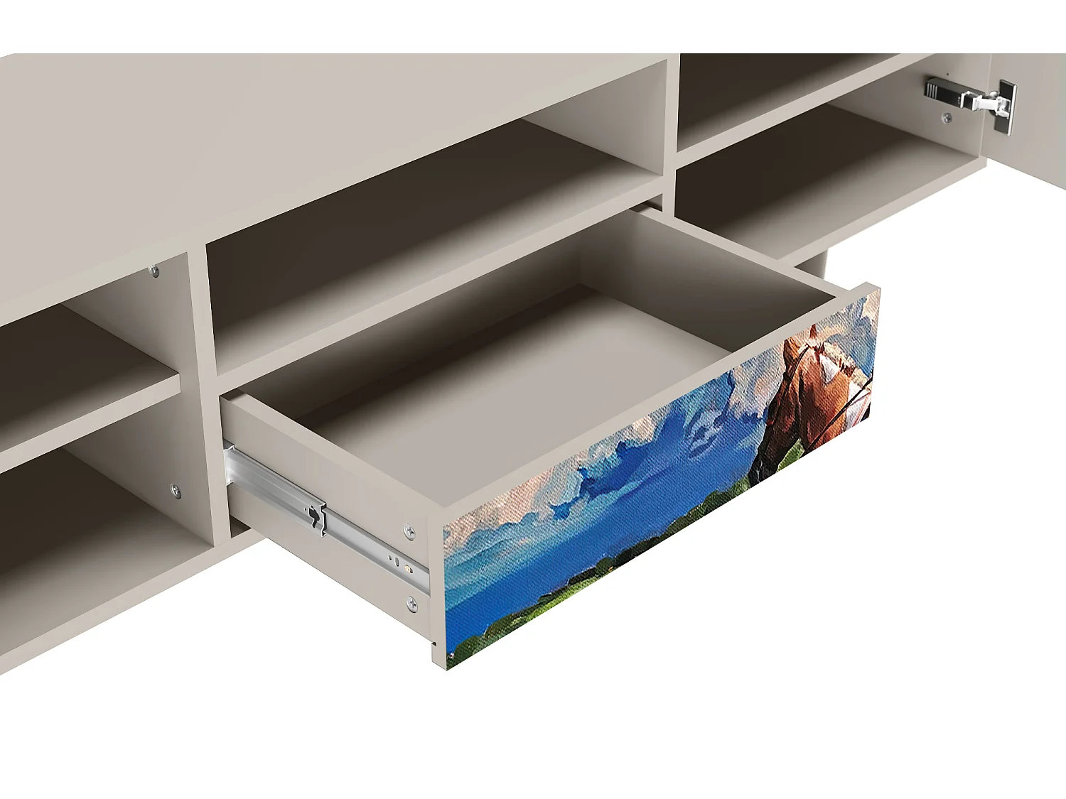 Mobile TV - 170х59х41 cm - T6 - Thunderheads by Dean, Sabbia