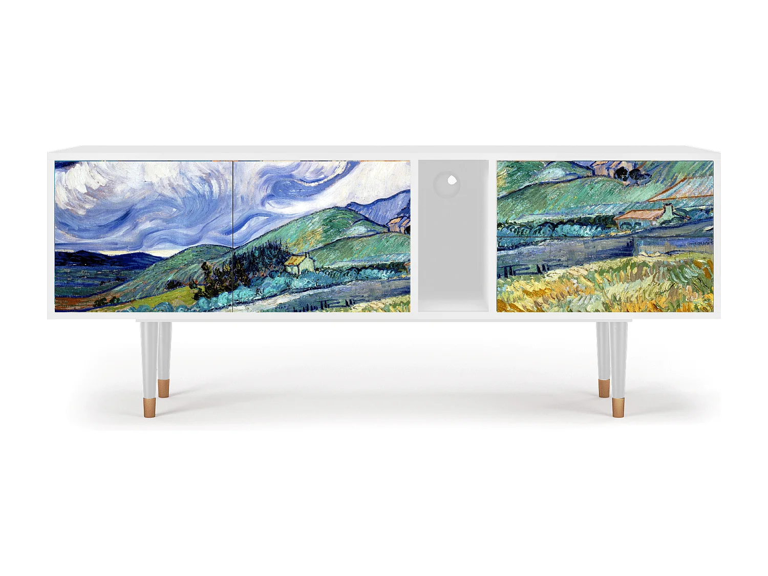 TV-meubel - 170х69х48 cm - T1 - Landscape, Wit