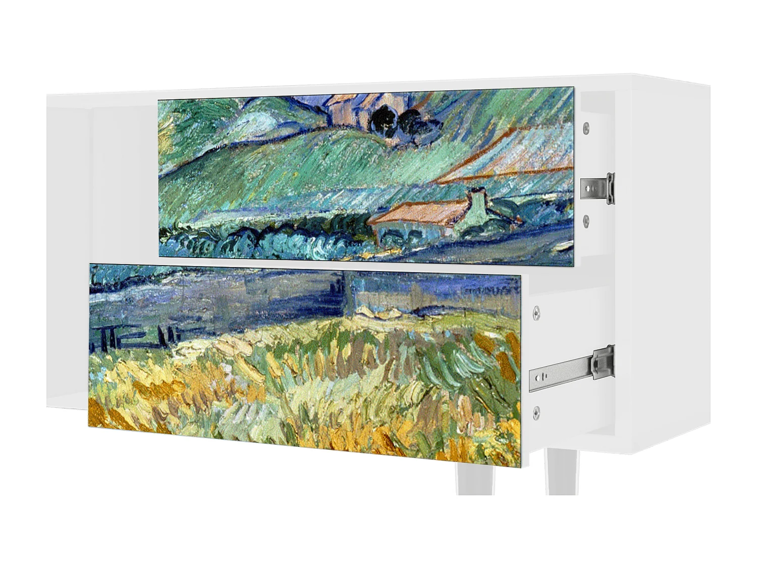 TV-meubel - 170х69х48 cm - T1 - Landscape, Wit