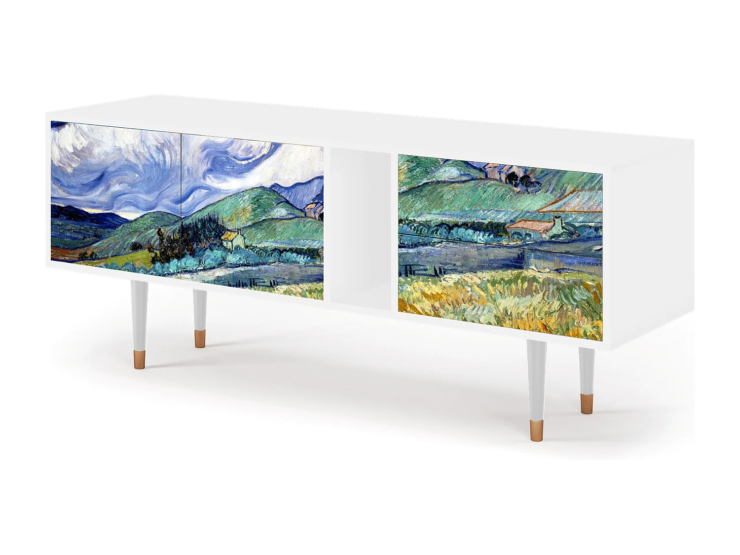 TV-Möbel - 170х69х48 cm - T1 - Landscape, Weiß