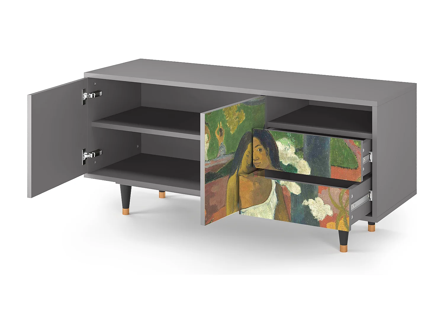 TV-meubel - 125х56х41 cm - T7 - Arearea , Grijs