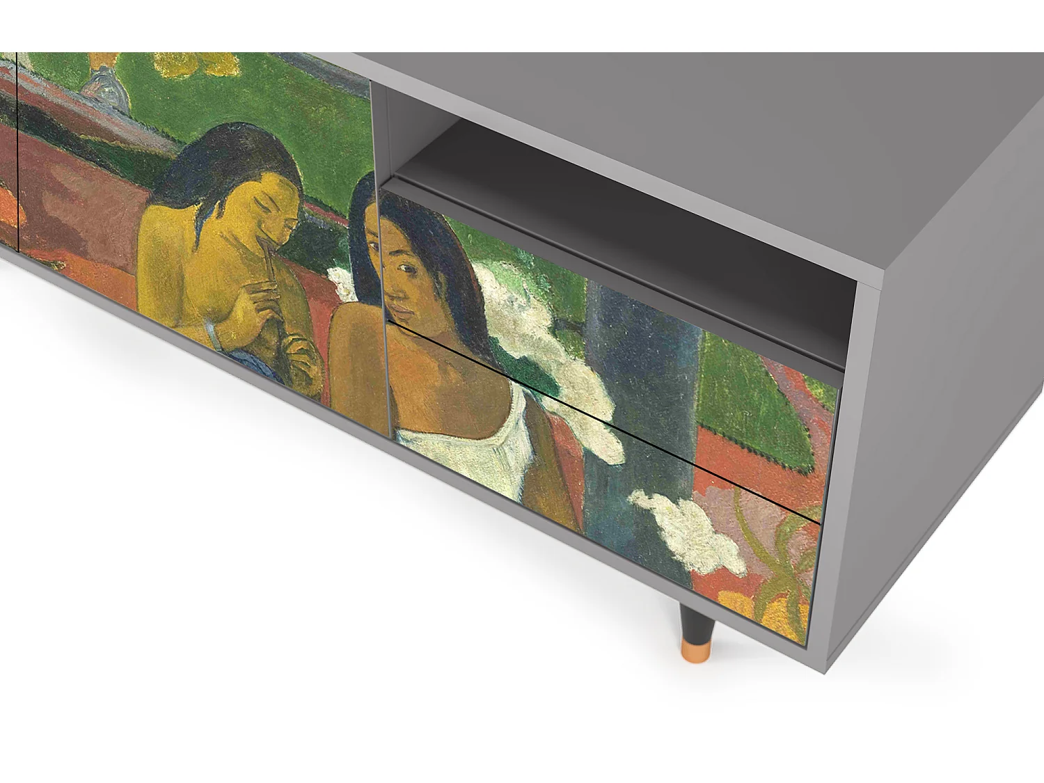 Meuble TV - 125х56х41 cm - T7 - Arearea , Gris