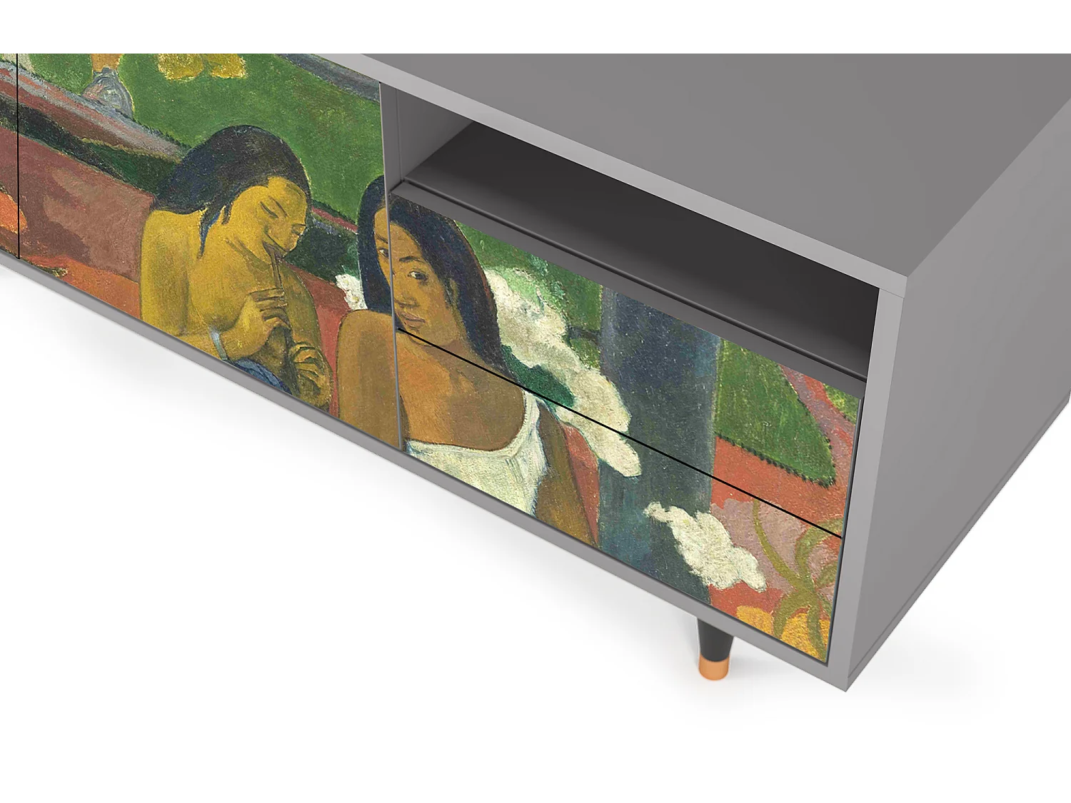 Meuble TV - 125х56х41 cm - T7 - Arearea , Gris