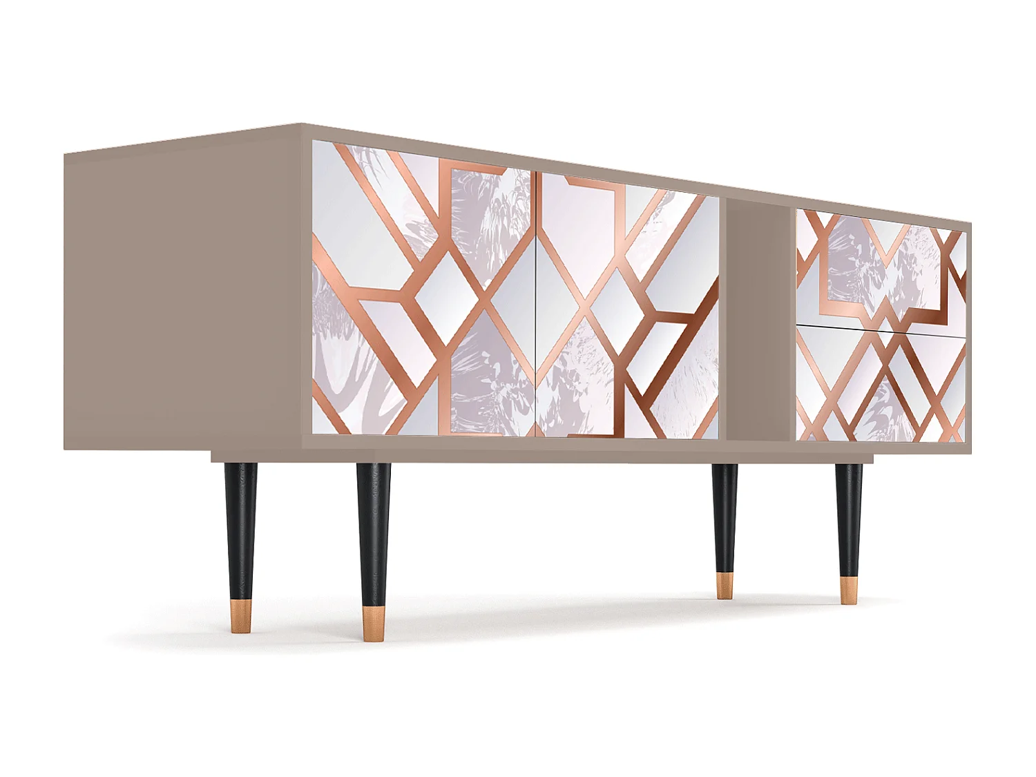 Szafka RTV - 170х69х48 cm - T1 - Pastel Fairytale, Latte