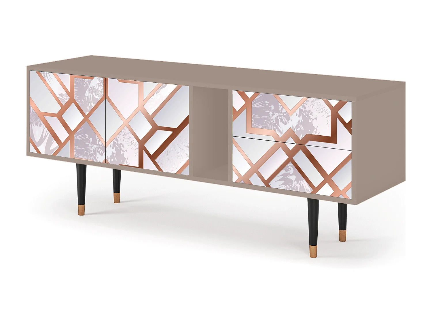 Szafka RTV - 170х69х48 cm - T1 - Pastel Fairytale, Latte