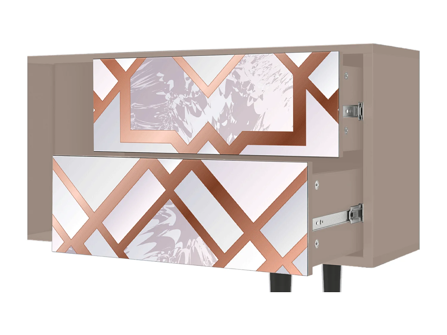 Szafka RTV - 170х69х48 cm - T1 - Pastel Fairytale, Latte