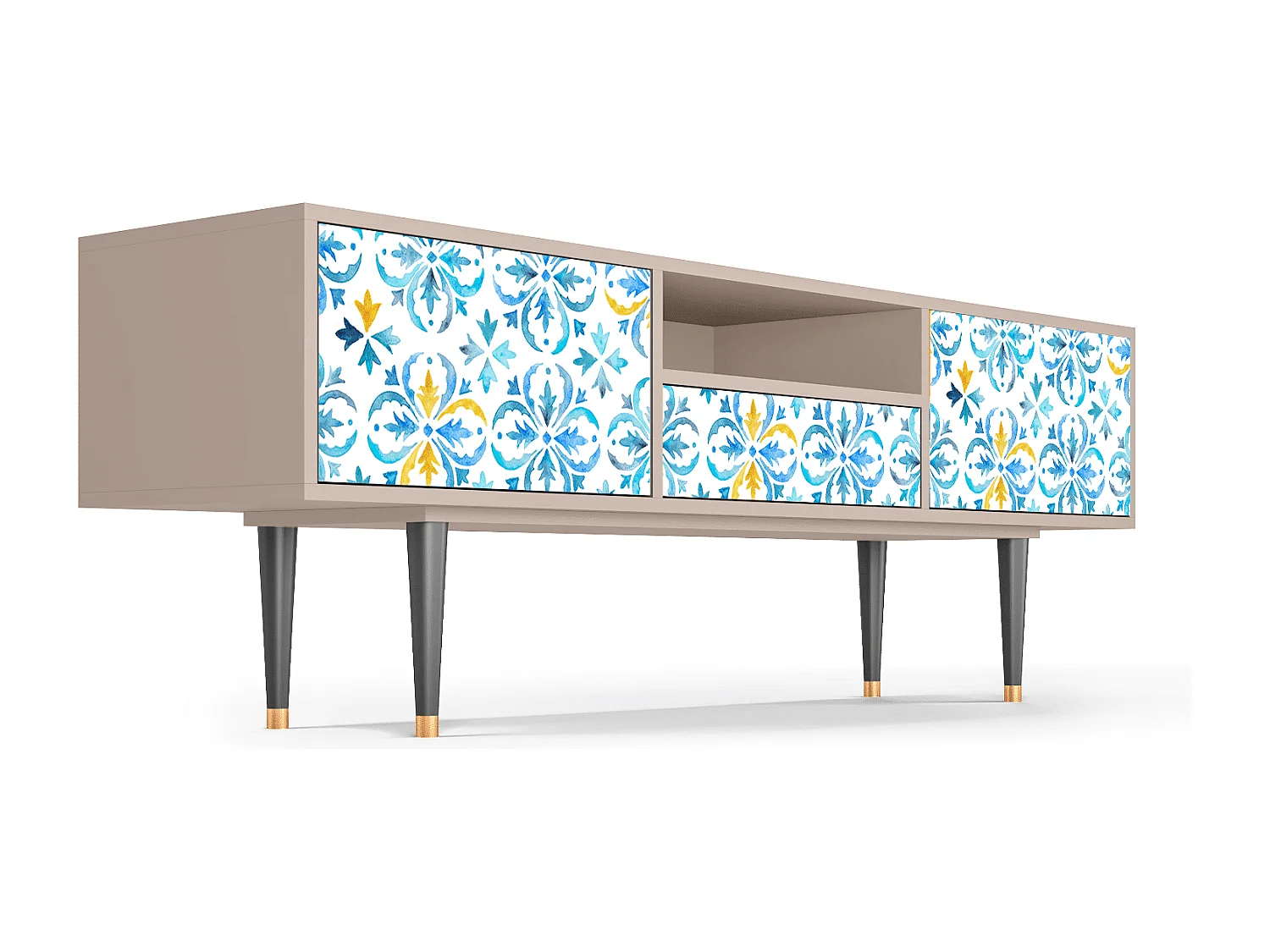 Meuble TV - 170х59х41 cm - T6 - Lisbon Flover, Latte