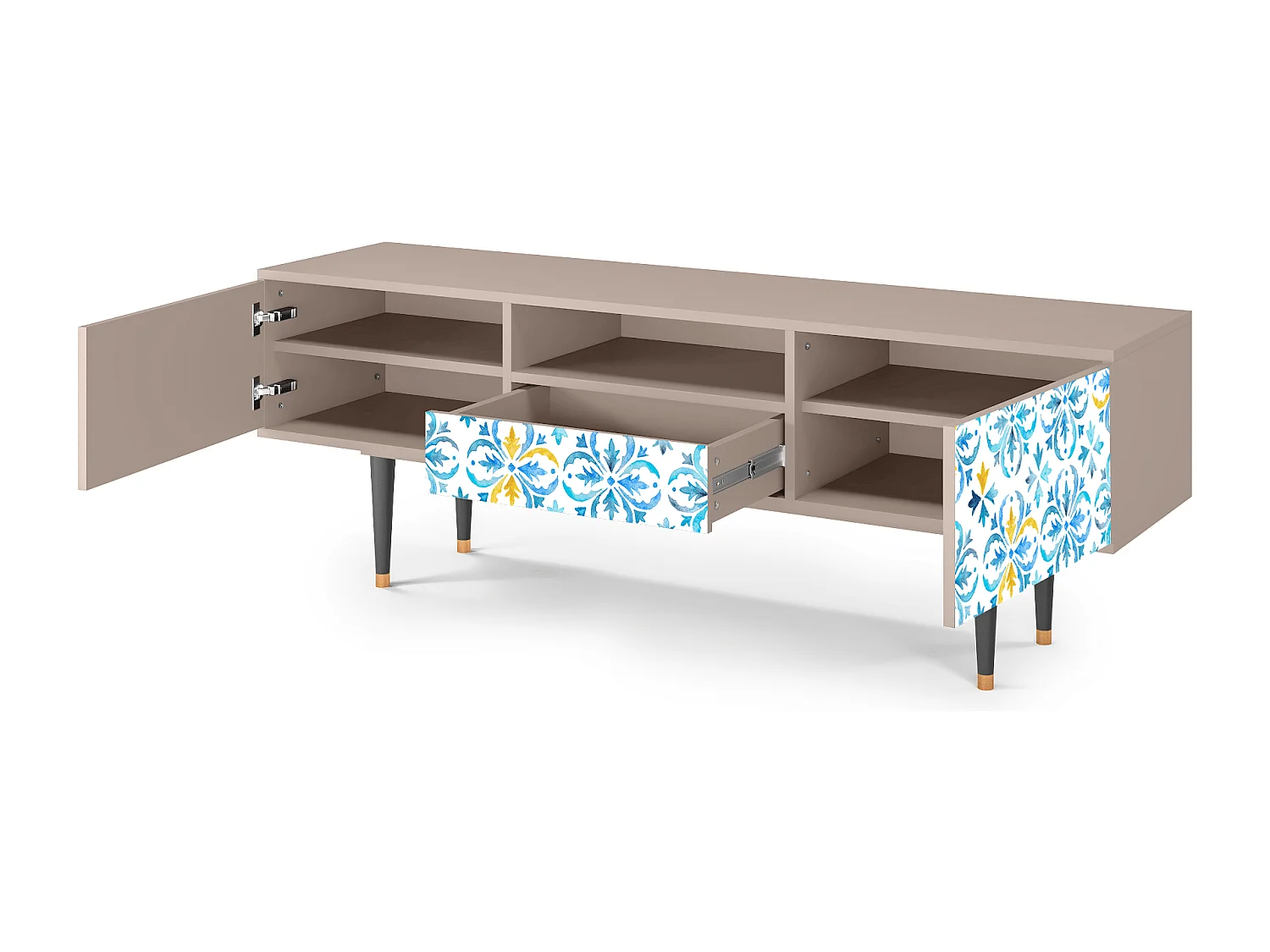 Meuble TV - 170х59х41 cm - T6 - Lisbon Flover, Latte