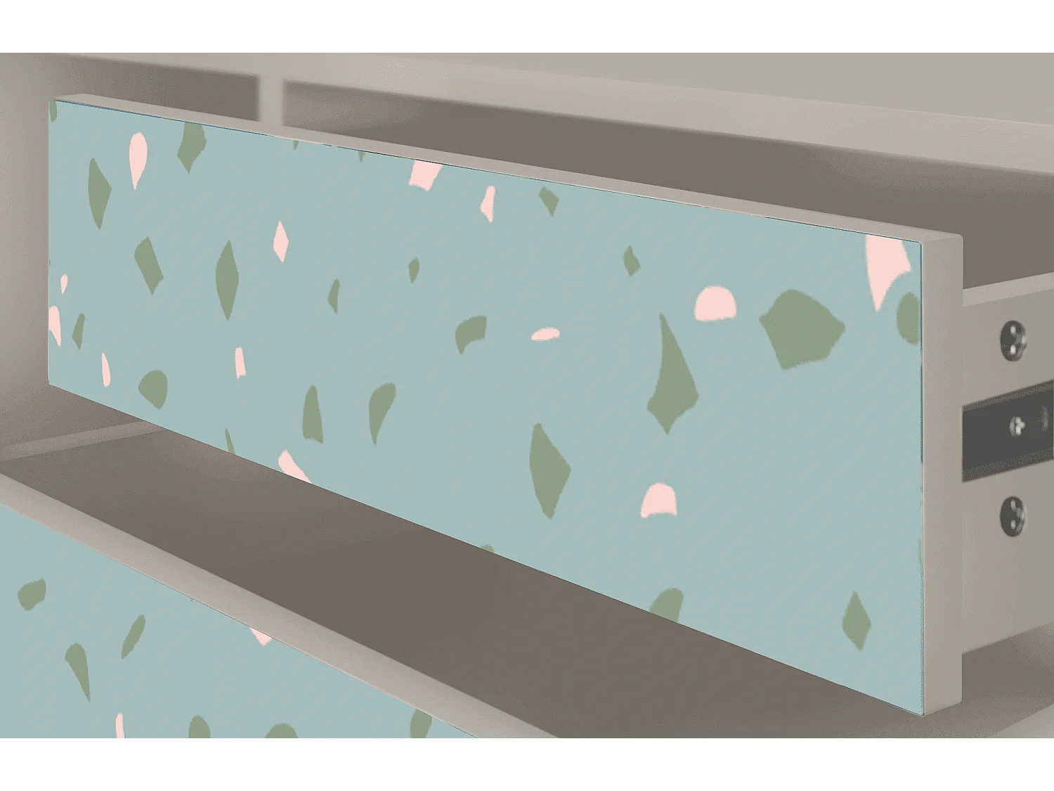 Mobile TV - 170х59х48 cm - T4 - Blue Drops, Sabbia