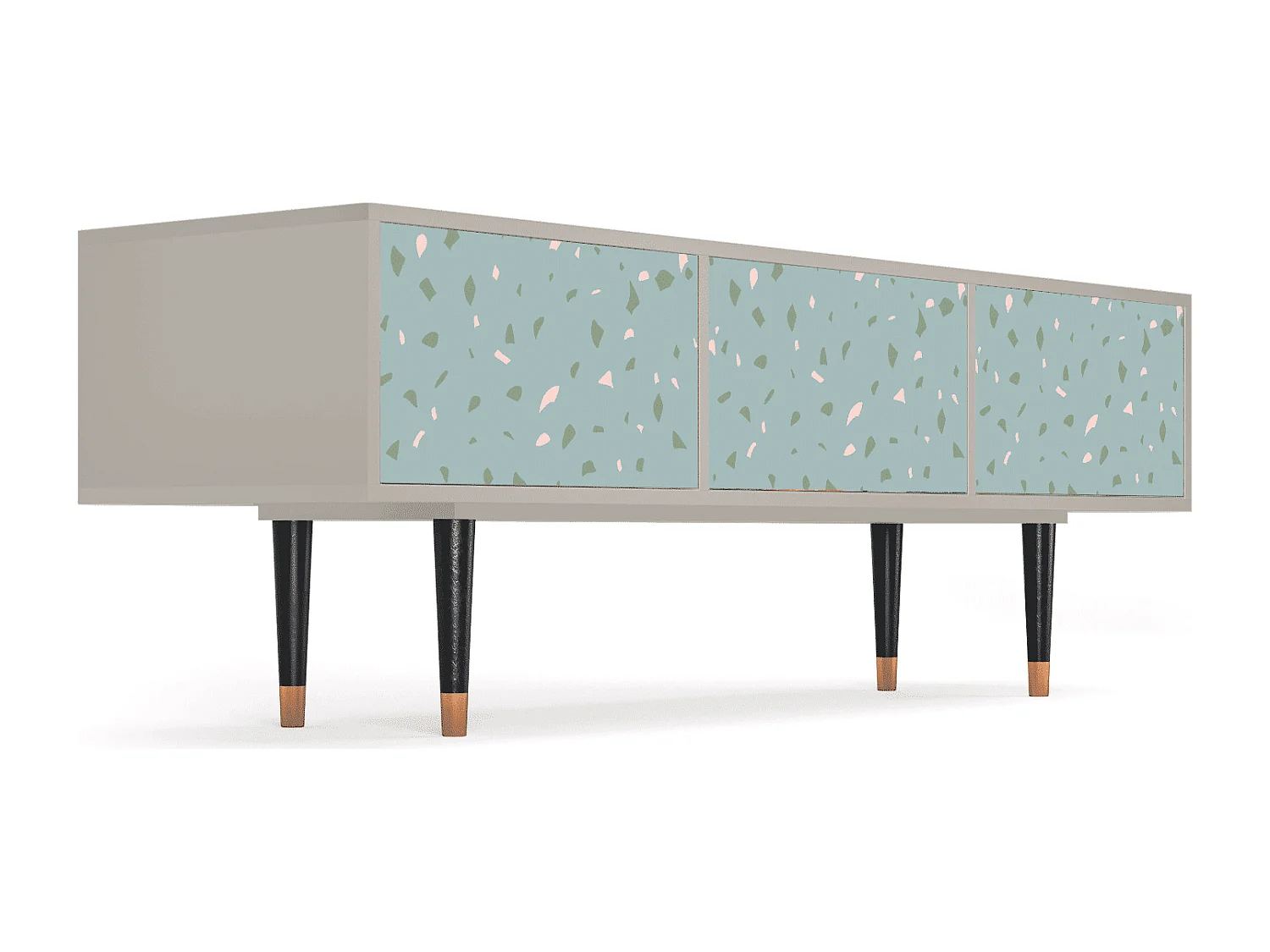 Szafka RTV - 170х59х48 cm - T4 - Blue Drops, Piaskowy