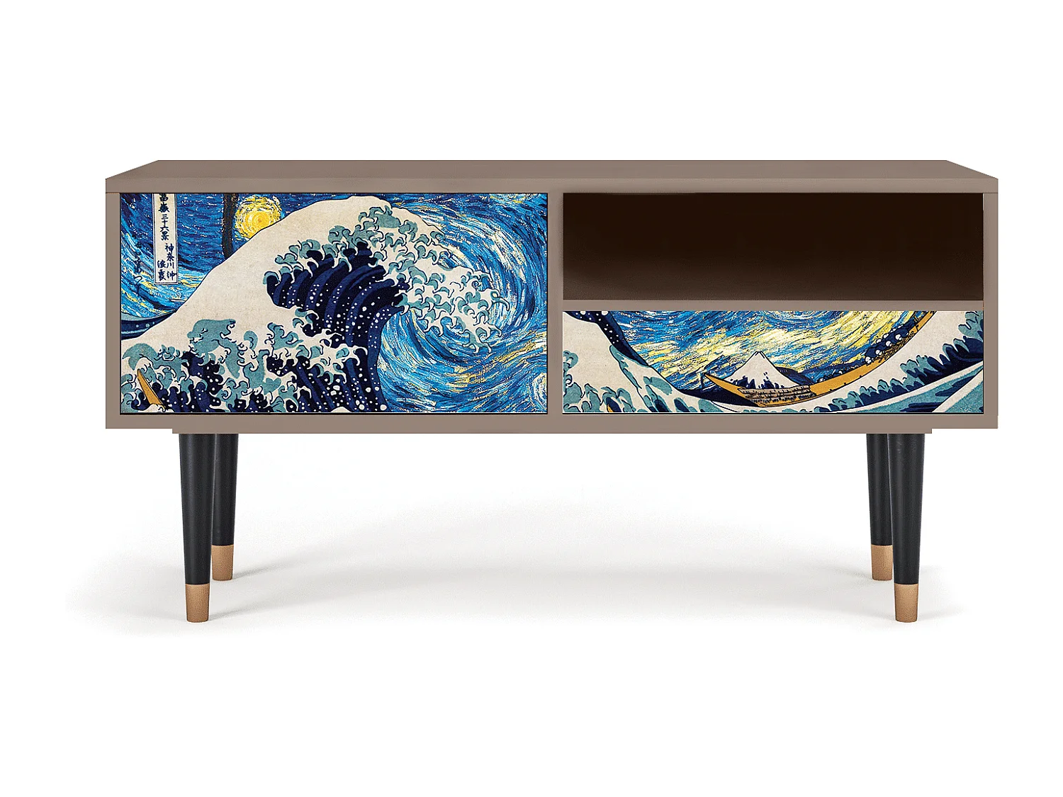 TV-meubel - 115х59х48 cm - T3 - Great Wave, Latte