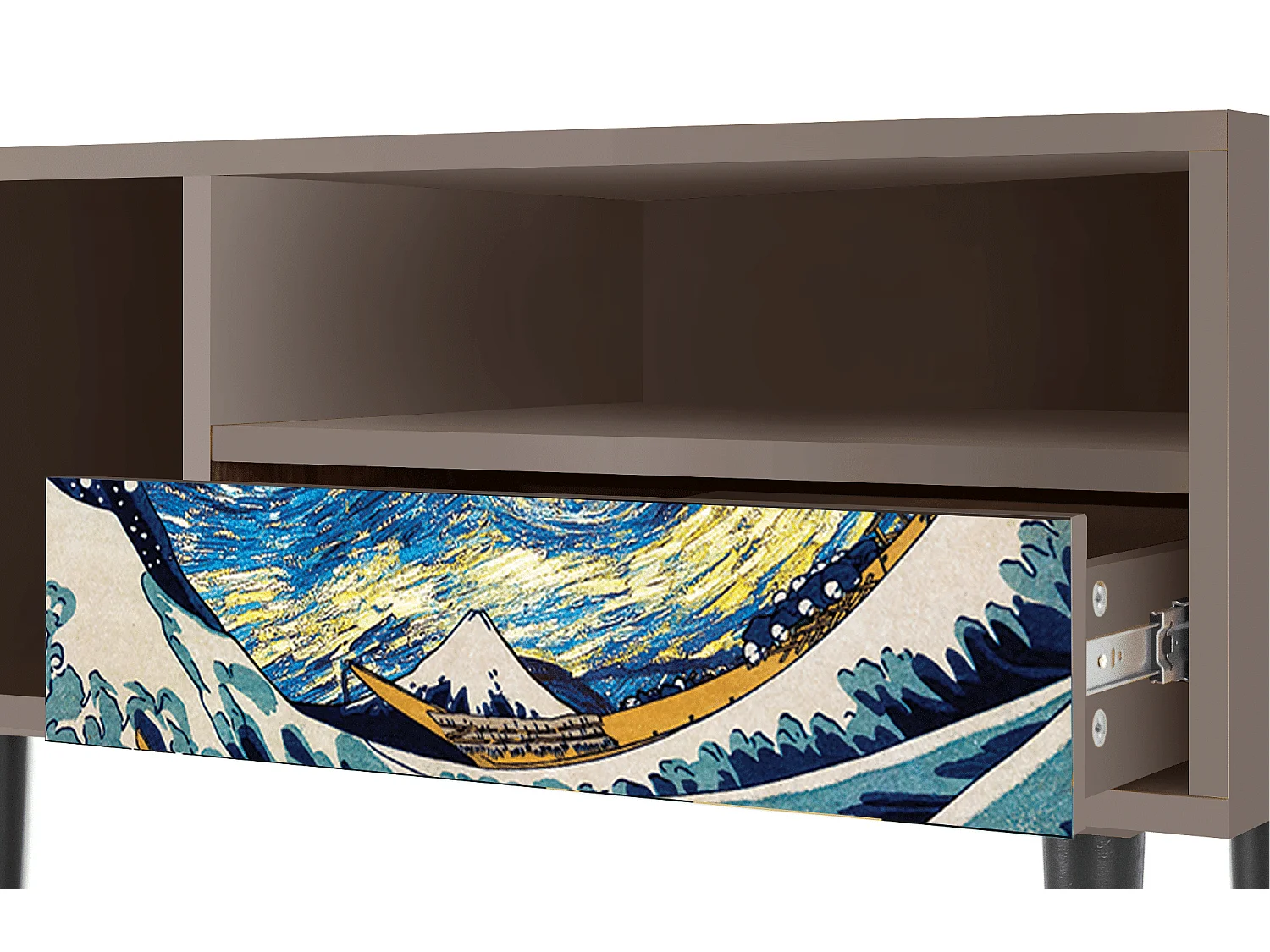 TV-meubel - 115х59х48 cm - T3 - Great Wave, Latte