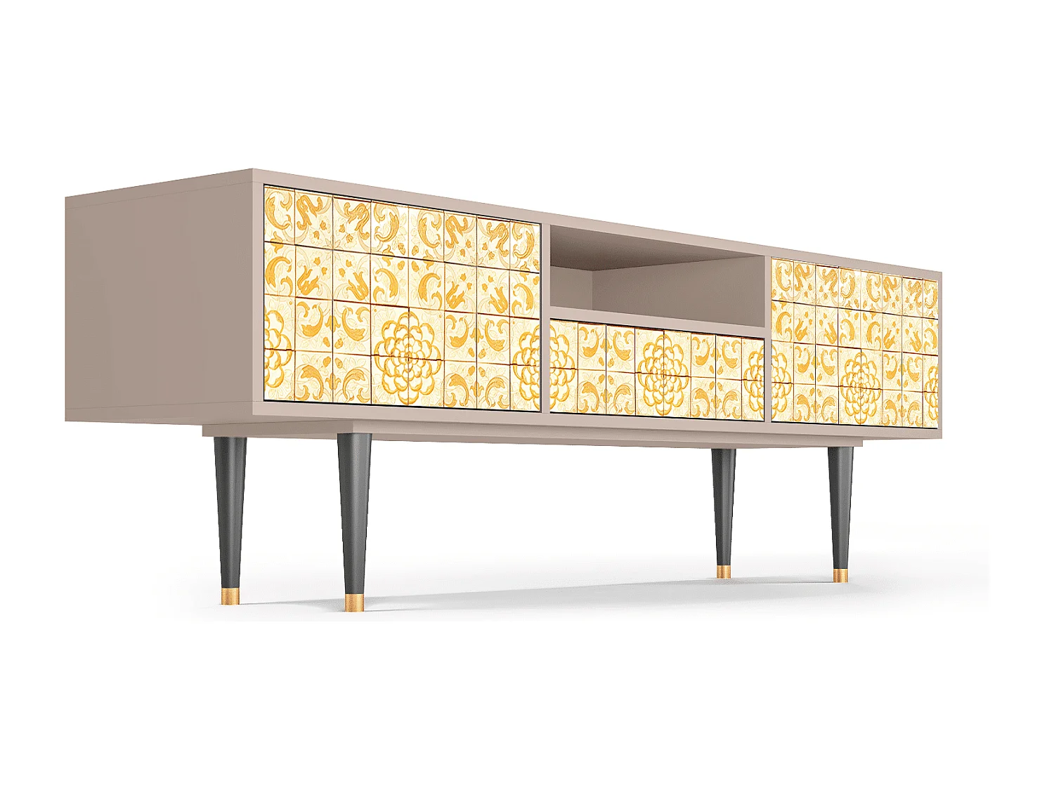 TV-Möbel - 170х59х41 cm - T6 - Sunshiny Tile, Latte