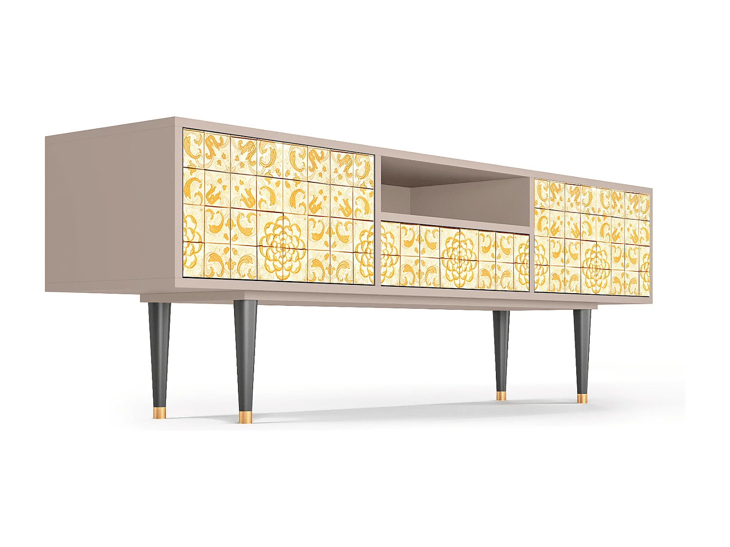 Mobile TV - 170х59х41 cm - T6 - Sunshiny Tile, Latte