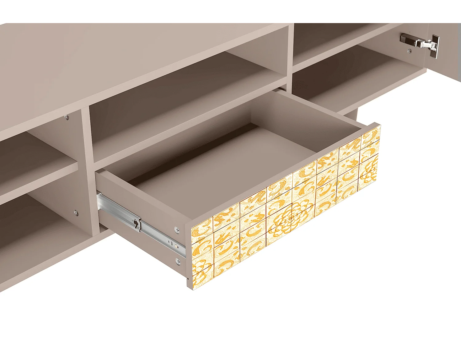 Mobile TV - 170х59х41 cm - T6 - Sunshiny Tile, Latte