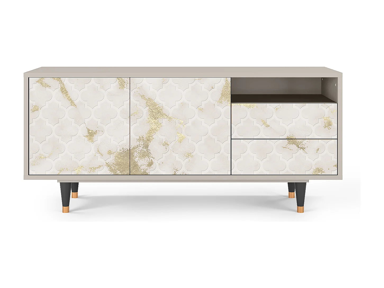 Meuble TV - 125х56х41 cm - T7 - Sahara desert, Sable